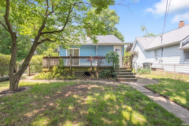 1218 S Twyckenham Dr, South Bend, IN 46615 - back of property with a deck