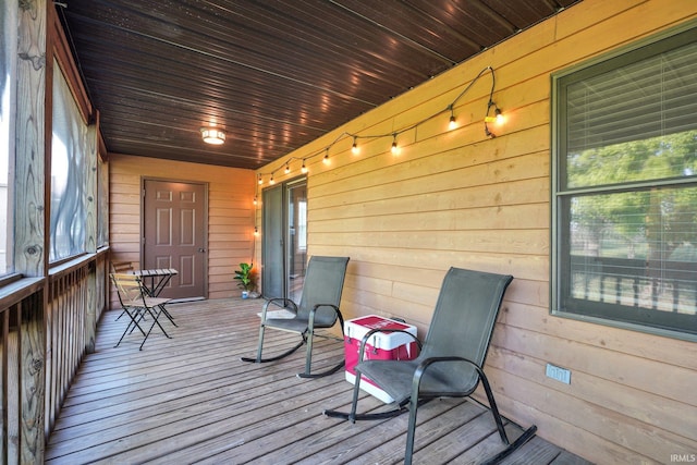 9617 S Lake Ridge Dr Unit 4, Bloomington, IN 47401 - view of wooden deck