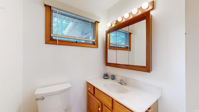 7333 W Newton Stewart Rd, Taswell, IN 47175 - half bath with vanity, plenty of natural light, and toilet