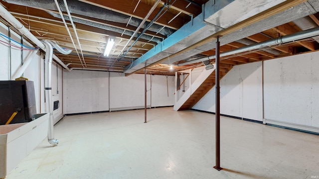 7333 W Newton Stewart Rd, Taswell, IN 47175 - view of unfinished basement