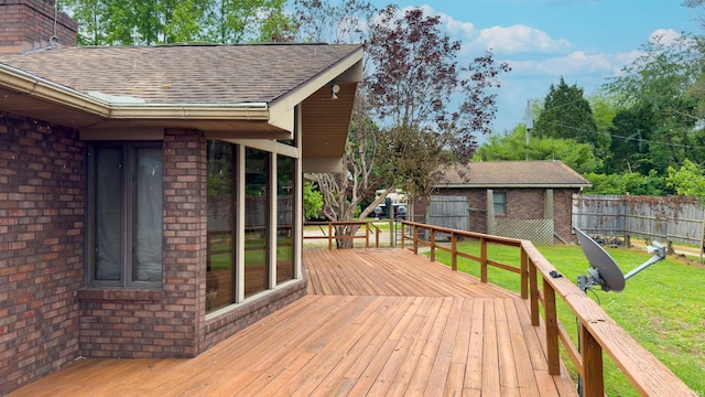 7333 W Newton Stewart Rd, Taswell, IN 47175 - view of wooden deck