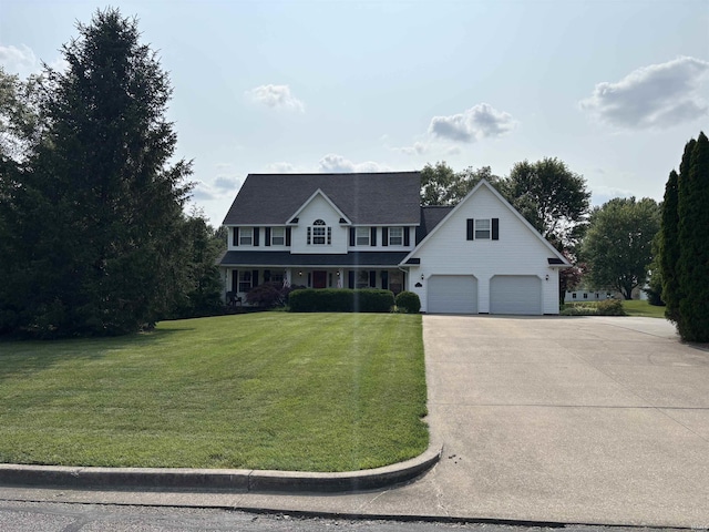 39 Hannah Ln, Jasper, IN 47546 - colonial inspired home featuring driveway, a front lawn, and an attached garage