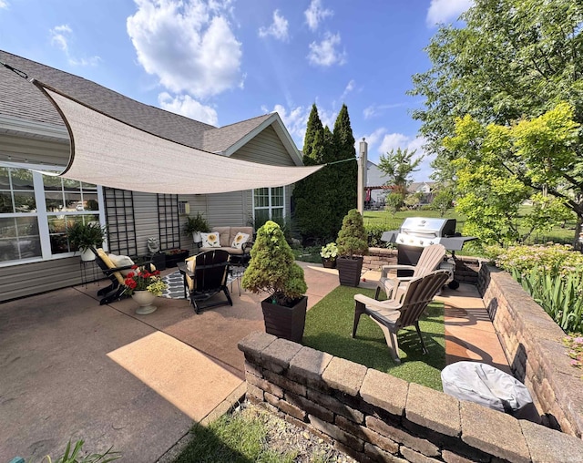4691 Flagship Ln, Lafayette, IN 47909 - view of patio / terrace featuring an outdoor hangout area