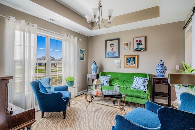 319 Pistoia Cv, Fort Wayne, IN 46845 - living area with a chandelier and baseboards