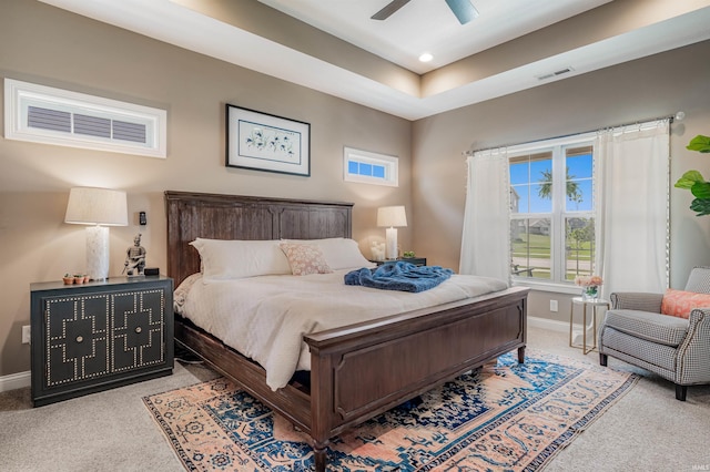 319 Pistoia Cv, Fort Wayne, IN 46845 - bedroom with carpet flooring, ceiling fan, and recessed lighting