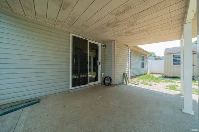 2645 Wynterpointe Ct, Kokomo, IN 46901 - view of patio with a shed