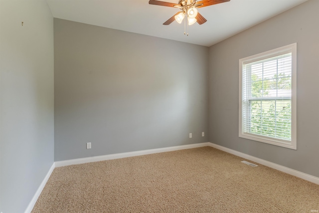 7655 Briar Ct, Newburgh, IN 47630 - carpeted spare room featuring ceiling fan and baseboards