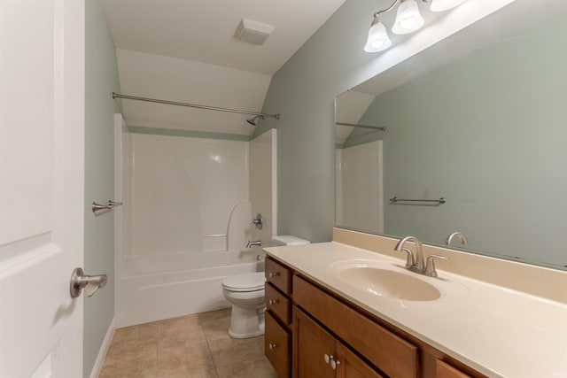 7655 Briar Ct, Newburgh, IN 47630 - bathroom featuring vanity, shower / bath combination, and tile patterned flooring