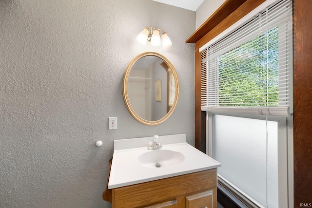 17612 State Road 37, Harlan, IN 46743 - bathroom with a textured wall and vanity