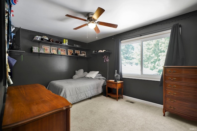 7244 Oaklawn Dr, Newburgh, IN 47630 - bedroom featuring carpet and ceiling fan