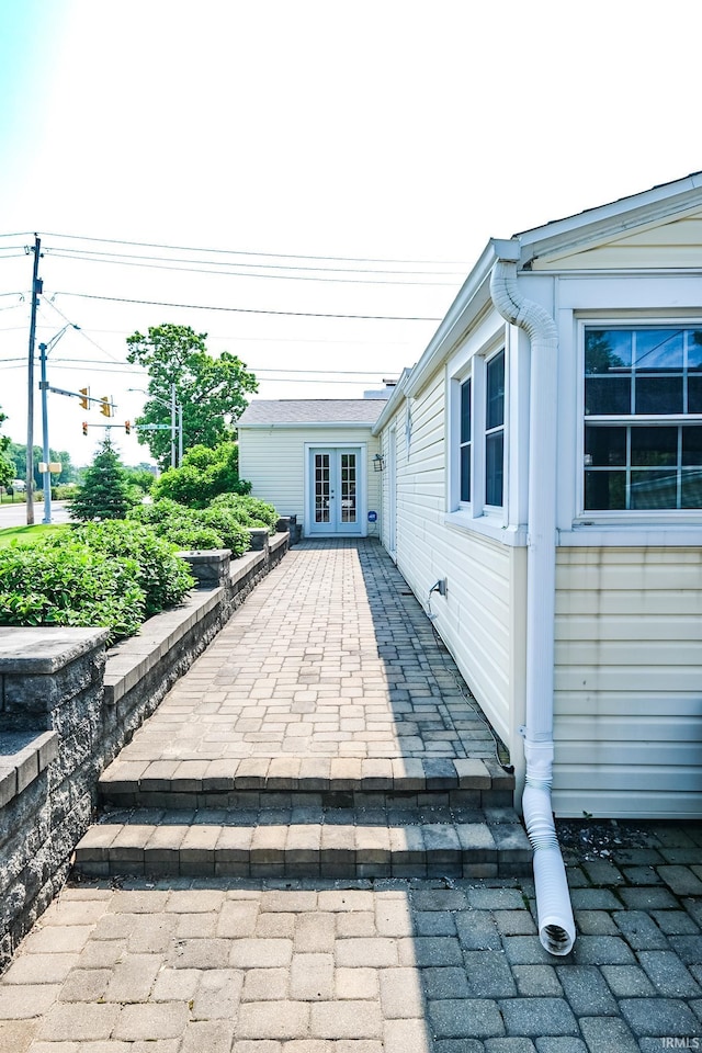 2801 W University Ave, Muncie, IN 47304 - view of patio featuring french doors
