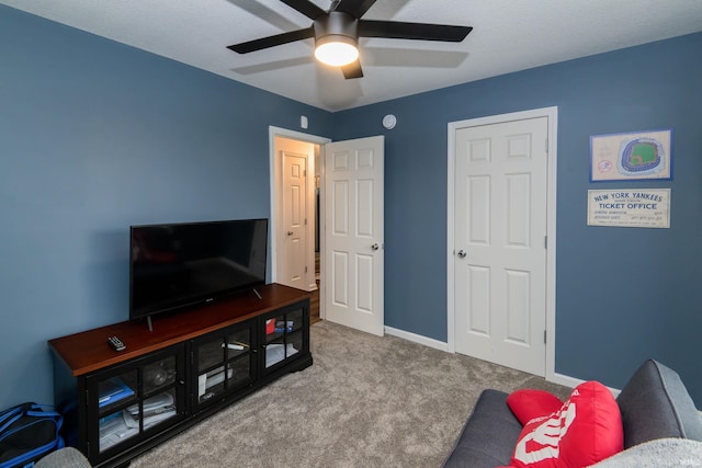 1811 Apopka Way, Fort Wayne, IN 46814 - living room with a ceiling fan and carpet