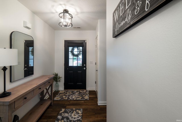 1811 Apopka Way, Fort Wayne, IN 46814 - entrance foyer with wood finished floors and a chandelier