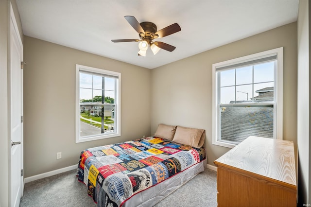 1729 Carter Ct, Mishawaka, IN 46545 - bedroom featuring carpet and ceiling fan