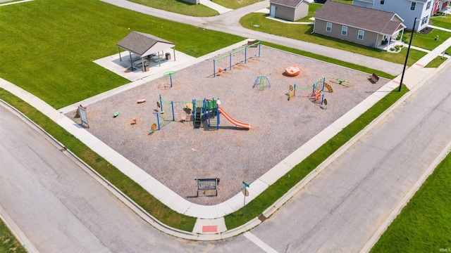 1729 Carter Ct, Mishawaka, IN 46545 - bird's eye view of a recreational park