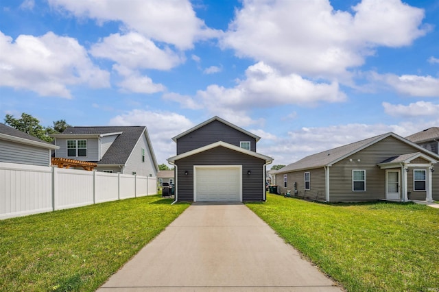 1729 Carter Ct, Mishawaka, IN 46545 - view of front of home featuring a detached garage and driveway