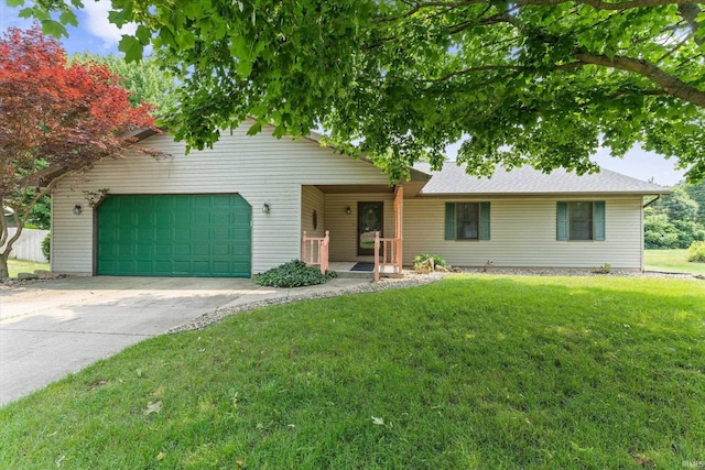 29230 Walerko Dr, Elkhart, IN 46514 - view of front of house featuring a garage, a front yard, and driveway