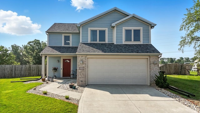 10412 Kentfield Pl, Fort Wayne, IN 46818 - traditional home featuring roof with shingles, concrete driveway, a garage, and brick siding