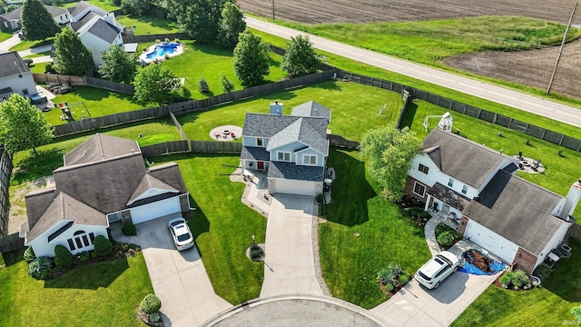 10412 Kentfield Pl, Fort Wayne, IN 46818 - drone / aerial view of a pool area