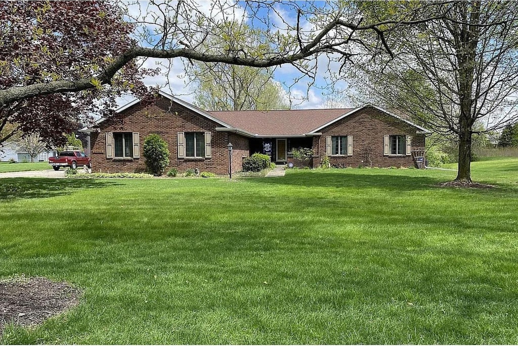 59830 Morning Dove Trl, South Bend, IN 46614 - ranch-style home featuring brick siding and a front yard