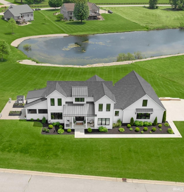 11306 Fishers Pond, Middlebury, IN 46540 - aerial view of property and surrounding area featuring a nearby body of water