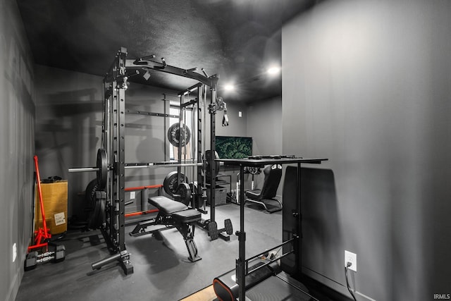 11306 Fishers Pond, Middlebury, IN 46540 - workout area with baseboards