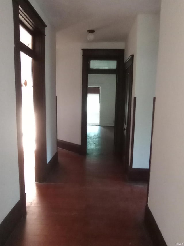 1340 Broadway St, Vincennes, IN 47591 - hallway with wood finished floors and baseboards