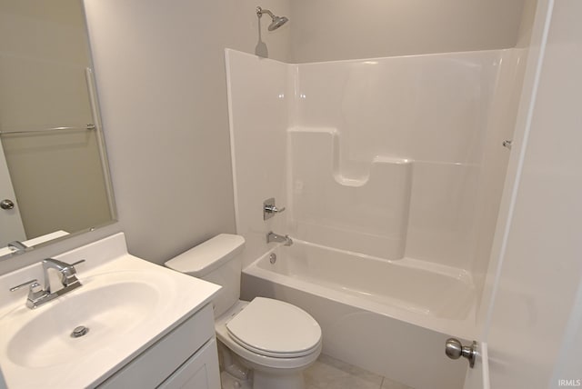 4764 Chelmsford Dr, Newburgh, IN 47630 - bathroom featuring vanity, shower / bath combination, and tile patterned floors