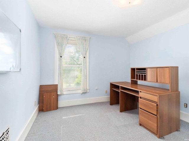 314 N Chauncey St, Columbia City, IN 46725 - unfurnished office featuring light colored carpet and vaulted ceiling