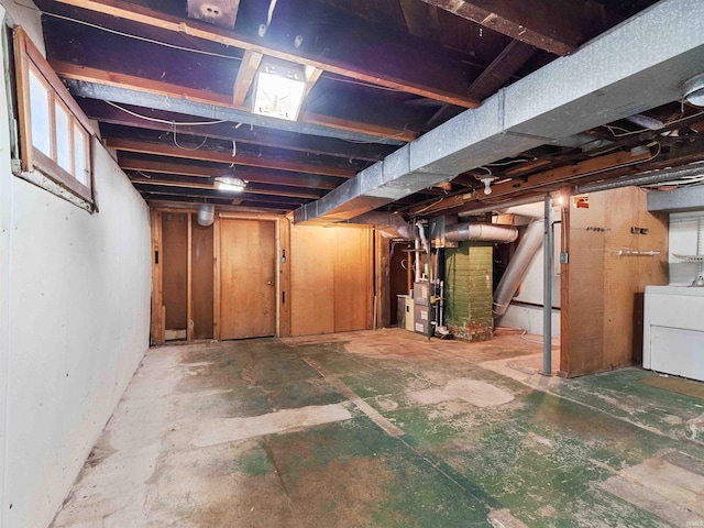 314 N Chauncey St, Columbia City, IN 46725 - unfinished basement with washer / dryer