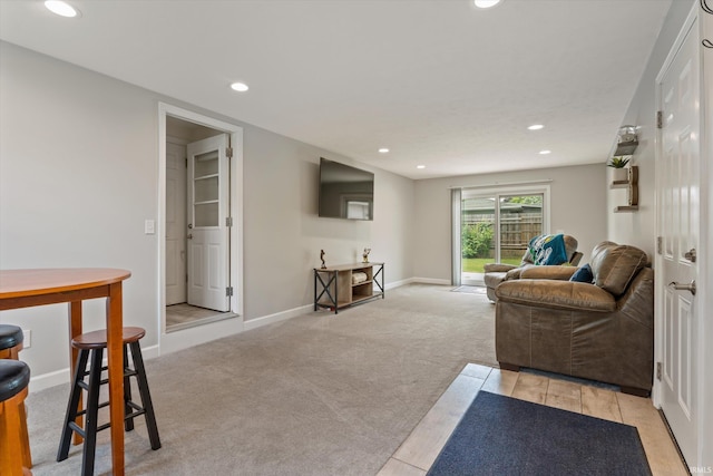 115 N Varsity Dr, South Bend, IN 46615 - living room with recessed lighting and light carpet