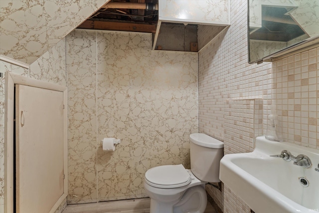 115 N Varsity Dr, South Bend, IN 46615 - half bath with toilet and wood finished floors