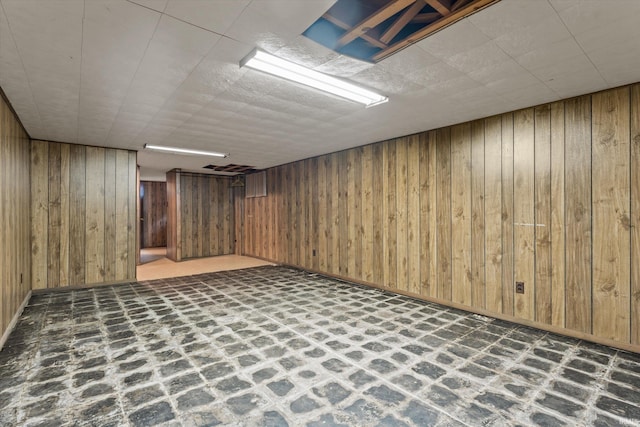 115 N Varsity Dr, South Bend, IN 46615 - finished basement featuring wooden walls and baseboards