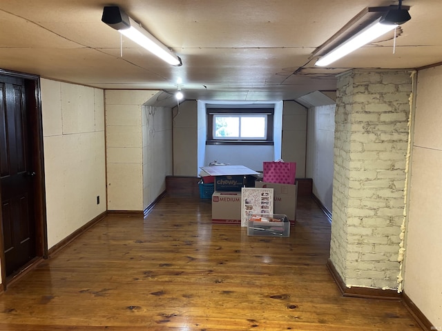 20 N Meridian St, Redkey, IN 47373 - below grade area with wood-type flooring and baseboards