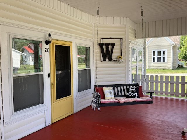 20 N Meridian St, Redkey, IN 47373 - view of wooden porch