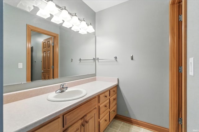 12733 Covington Manor Farms Rd, Fort Wayne, IN 46814 - bathroom featuring vanity and baseboards