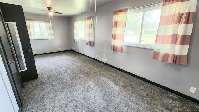 406 James St, Butler, IN 46721 - carpeted spare room with healthy amount of natural light and ceiling fan