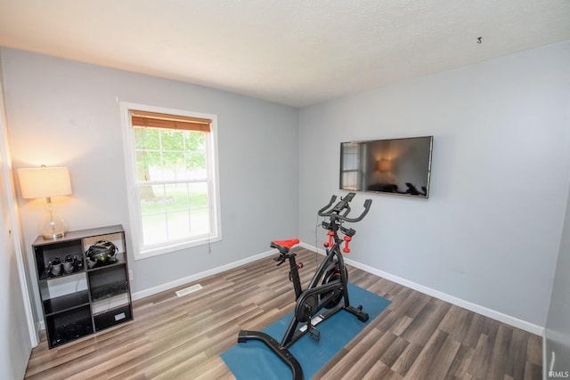 3030 Jamestown Cir, Lafayette, IN 47909 - workout area with wood finished floors