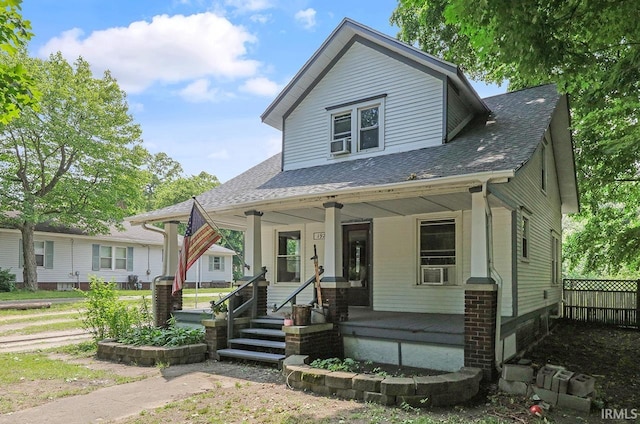19252 Cleveland Rd, South Bend, IN 46637 - bungalow-style home featuring covered porch and a shingled roof