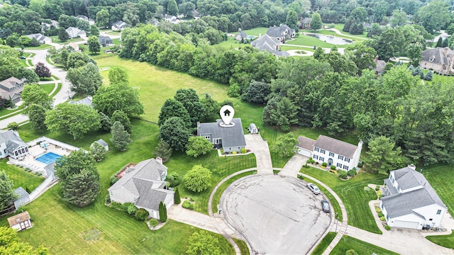 51790 Sulkey Ct, Granger, IN 46530 - aerial view of residential area featuring a large body of water