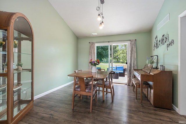 51790 Sulkey Ct, Granger, IN 46530 - dining room with dark wood-style floors and baseboards