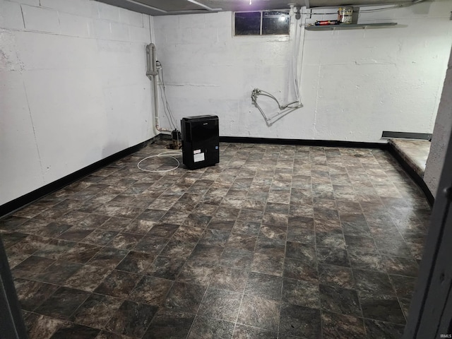 317 E Main St, Berne, IN 46711 - unfinished below grade area featuring baseboards