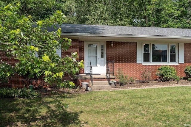 3506 Mark Ct, Lafayette, IN 47905 - view of front of property with brick siding and a front lawn