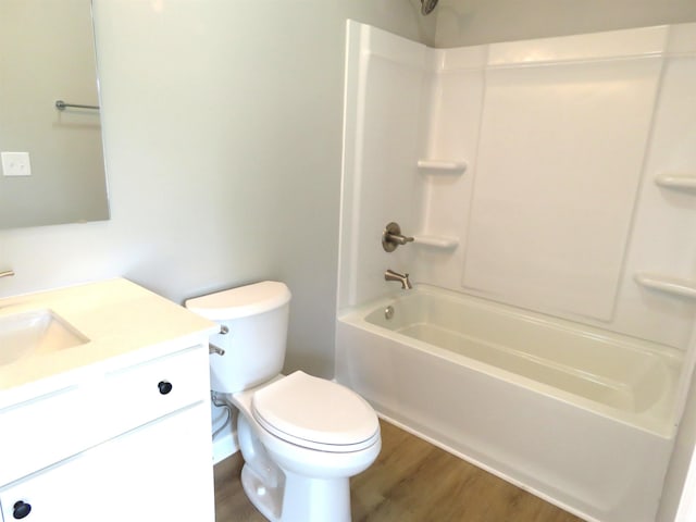 10239 State Road 26 E, Lafayette, IN 47905 - full bathroom featuring shower / bathtub combination, vanity, and wood finished floors
