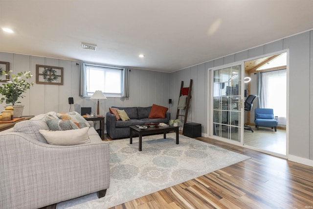 3623 Rexford Dr, South Bend, IN 46615 - living area featuring wood finished floors and a decorative wall