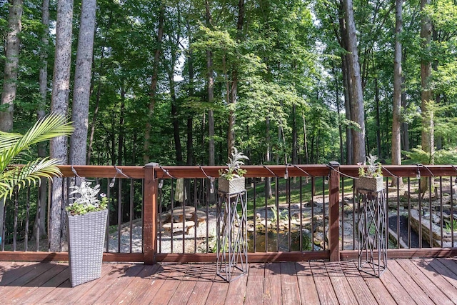 5549 S Tammany Ct, Bloomington, IN 47401 - view of wooden terrace