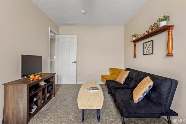 4103 Stergen Dr, Lafayette, IN 47909 - living room featuring carpet flooring and a textured ceiling