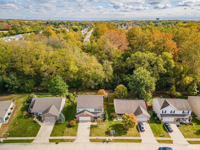 4103 Stergen Dr, Lafayette, IN 47909 - aerial view of residential area featuring a forest
