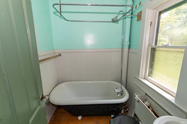 302 C St, Laporte, IN 46350 - full bath featuring a freestanding bath and plenty of natural light