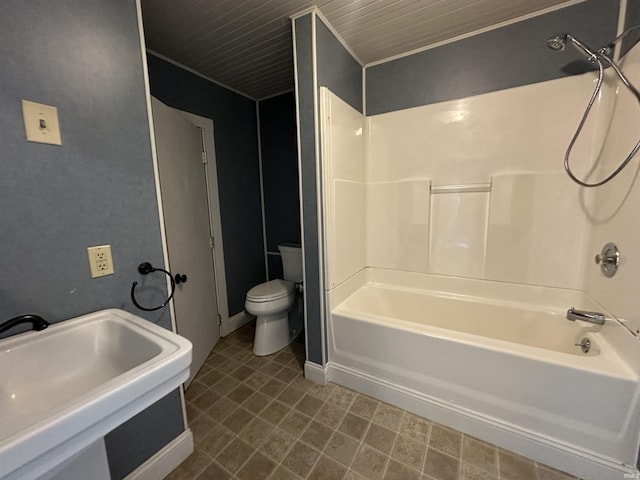 709 W Main St, Ellettsville, IN 47429 - bathroom featuring shower / tub combination